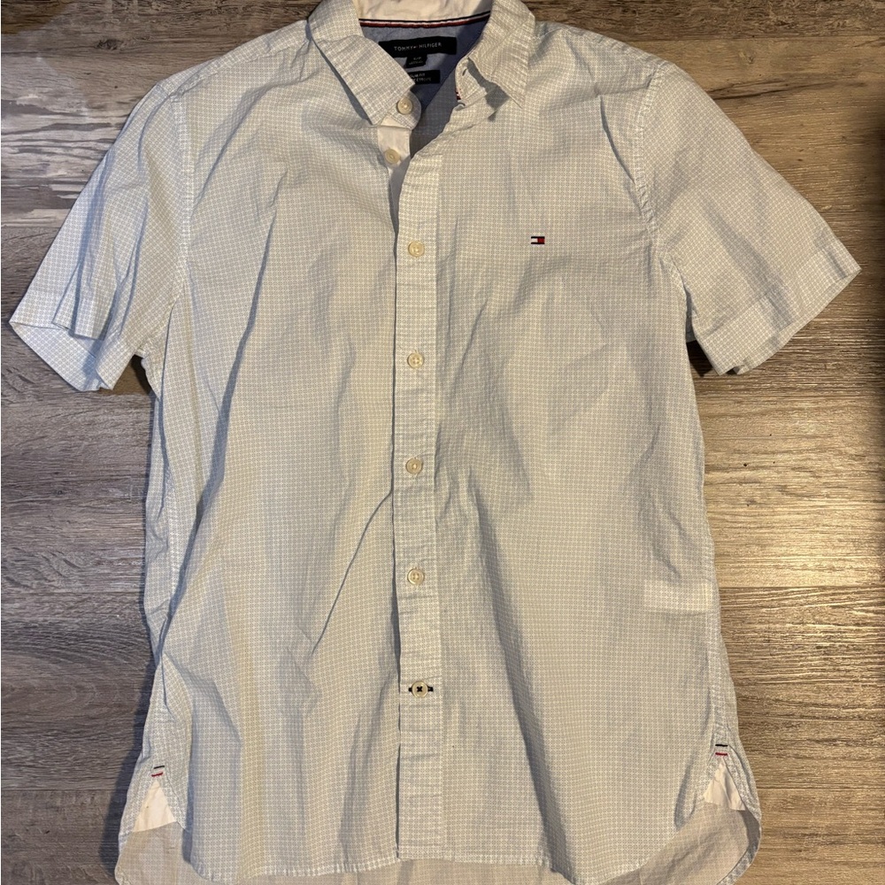 Tommy Hilfiger Blue Casual Button Down Shirt